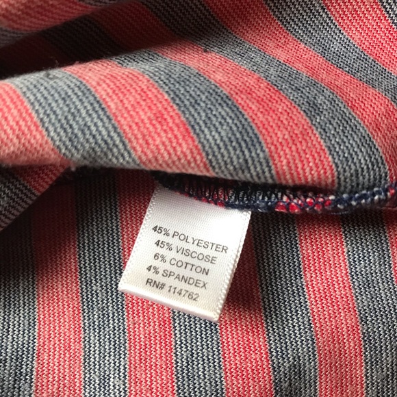 Tinley Road Red and Navy Striped Skirt, EUC, M - Picture 8 of 11